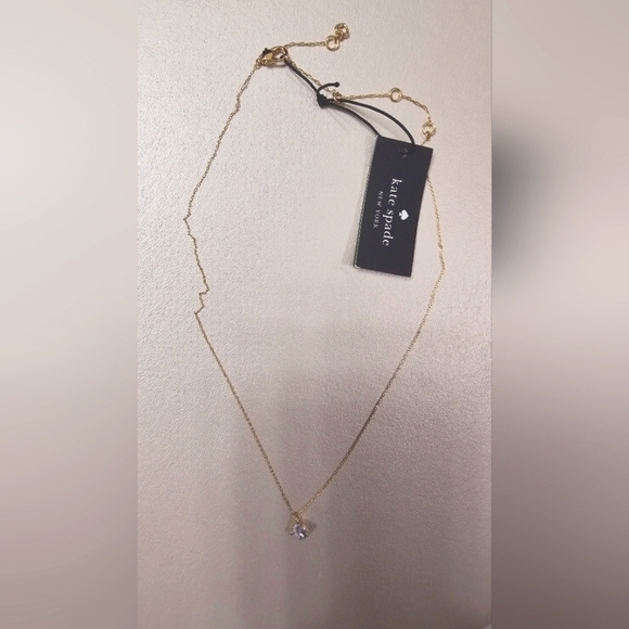 ⚡️HOST PICK⚡️Kate Spade Gold Plated Authentic Necklace Chain 16  2" crystal - Picture 5 of 5